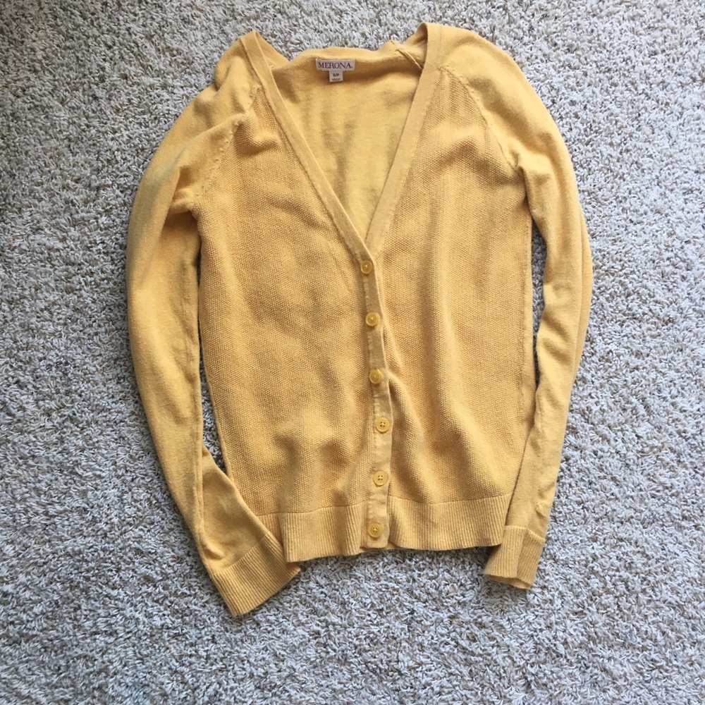 Mustard cardigan